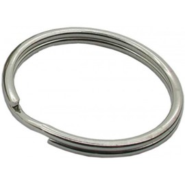 18mm 25pcs Split Rings Stainless Steel Double Loops Small Jump Ring Bulk Rings for DIY Arts Crafts Organization