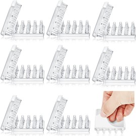 12 Pieces Self Stick Furniture Carpets Protectors Carpet Protector Spiked Caster Cups Furniture Leg Carpet Protectors for Sofas Tables Chairs Offices Bookcases