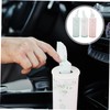 FOMIYES 3pcs Box Cute Cylinder Car Tissue Container Portable Travel