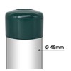 SKIR'CO RAL 6005 Fence Post Caps Round 45 mm Green