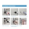JSVER Stainless Steel Hand Towel Rail Bathroom Swivelling 4 Arms