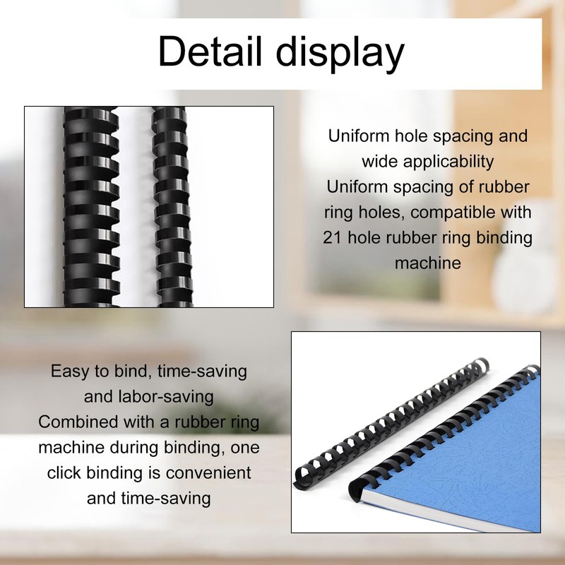 Plastic Binding Combs, Plastic Binding Combs, Pack of 100 Plastic