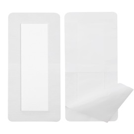 20 Pcs Breathable Knee Surgery Island Dressing 4"x6" Knee Replacement Bandages Bordered Gauze Pads for Post Surgery Hip Recovery Wounds Incision Adhesive Cover Women Men Patients