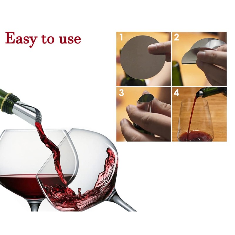 DS. DISTINCTIVE STYLE Wine Pourer Disc 20 Pieces Pour Spouts