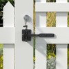 GOODTDO Self Closing Gate Latch, with Spring Cable Pull for