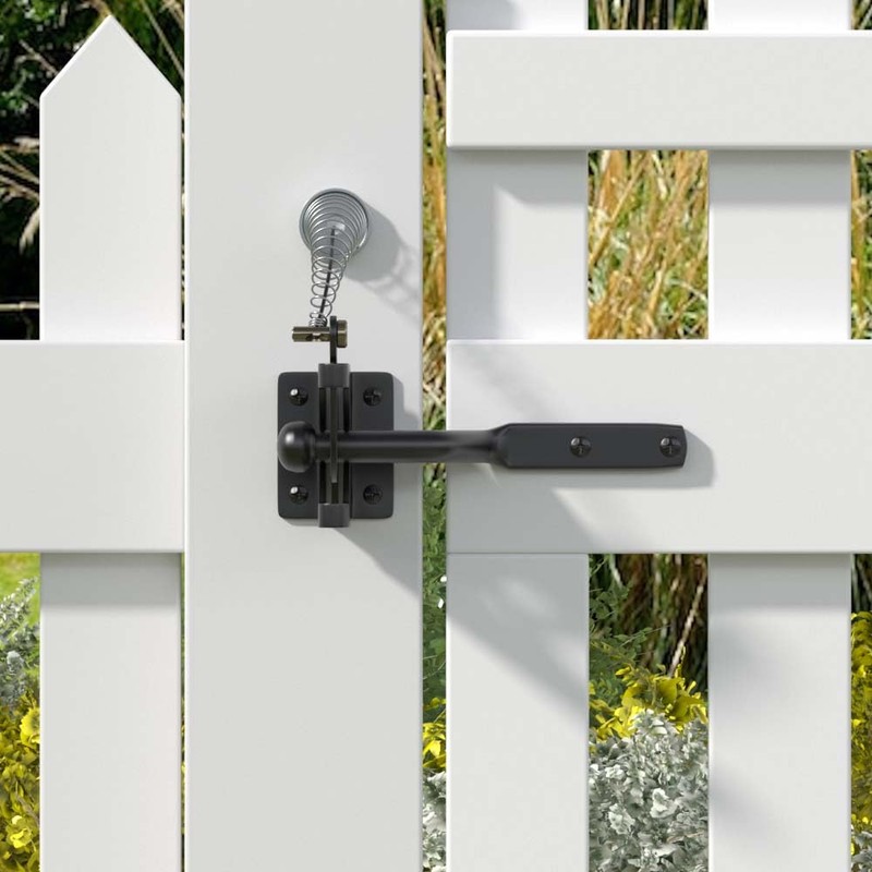 GOODTDO Self Closing Gate Latch, with Spring Cable Pull for