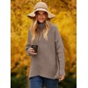 ANRABESS Womens Oversized Turtleneck Batwing Long Sleeve Casual Cozy Baggy