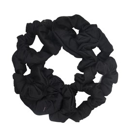 9 Pack Scrunchies Hair Ties (Black)