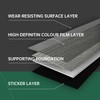 VallisCo Peel and Stick Vinyl Flooring 36 Pack 54 Sq.Ft,