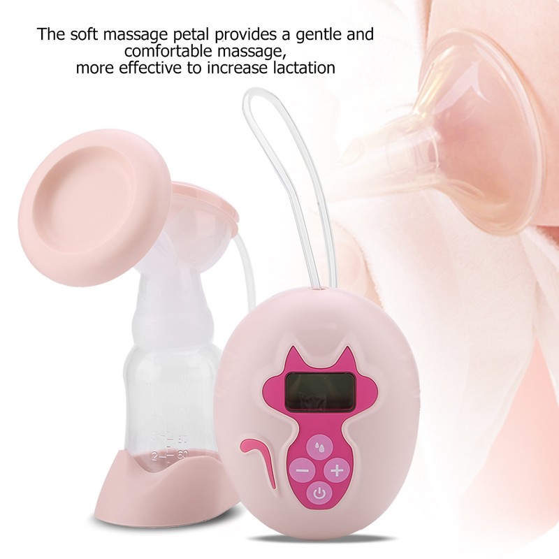 Single Electric Adjustable Suction Breast Pump Automatic Baby Breastfeeding Set