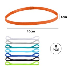 8 Pieces Hair Band Boys, Headband Children's Headband Sports, Sweatband Head Sports, Children Elastic Non-Slip Headbands Sports for Football Yoga Running