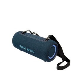 ROYAL AUDIO RAS02 Wireless Portable Speaker, IPX5 Loud Stereo Sound, Bassboom Technology, TWS Pairing, 7 Hrs Playtime with Lights for Home Outdoor (Blue)