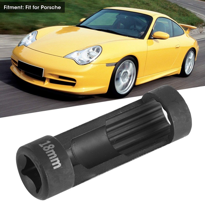 Top Mount Tool Socket,18Mm 12Pt Passthrough Socket,Strut Tool Nut Socket,Strut