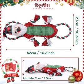 Newget Dog Toys with Squeaker, Plush Stuffed Animals Toys for Aggressive Chewers, Cute Squeak Toys for Large Medium Small Dogs, Interactive Dog Chew Toys, Durable Plush Dog Toys for Puppy Teething