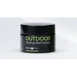 OUTDOOR Styling Balm and Extreme Moisturizer by BeardZonia (Nature Scent Collection) Long-lasting Leave-In Conditioner for Beard and Hair - Canadian Made - Boosts Beard Growth, Strengthens, Reduces Itching and Flaking - 100% Natural Vegan Organic Ingredi