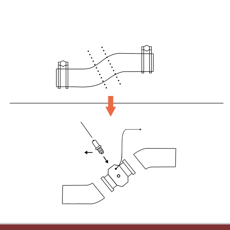 HEROFFIX 1 Satz Auto-Wasser-Kühlmittel-Temperatursensor-Adapter-Gelenkrohr-Radiatorsensor-Adapter 30mm Silberton