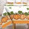 AnyDesign Fall Tablecloth 60 x 104 Inch Rectangle Orange Autumn