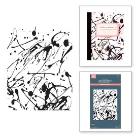 Spellbinders Memo Splatter BetterPress Plate from The Take Note Collection