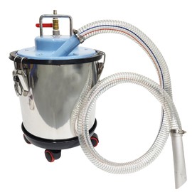 INTBUYING Industrial Pneumatic Vacuum Extractor Wet and Dry for Metal Chips and Oil with Dust Collection Bag 5 Gallon for Workshop Powered by Compressed Air 3700W 5HP 3000CP