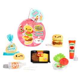 MGA’s Miniverse Make It Mini Plush - Kit fai da te per creare peluche ispirati al mondo del cibo con apposito adesivo e gancio portachiavi, 8 diversi personaggi da collezionare, per bambini/e dai 8+