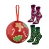 Rainbow Socks Christmas Socks in Baubles for Him and Her