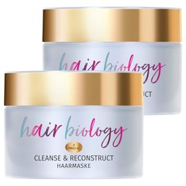 2 x Hair Biology Cleanse & Reconstruct Damaged Hair Mask 160 ml Each