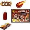 Mustard 3pc Picnic Condiment 8 oz Squeeze Dispenser Bottles -