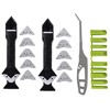 2 pieces 3-IN-1 Caulk Tool for Removal and Applicationl, Suitable