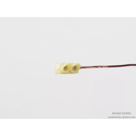 D5 DEM Model Smiths HO Scale Traffic Light / Signal - Red/Red Horizontal w/o Metal Bezel