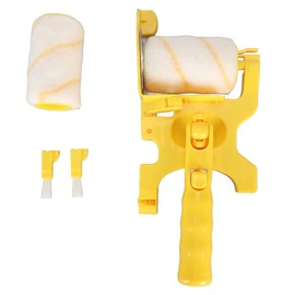 Edger Roller Brush Long Handle Multifunctional Handheld Paint Roller Brush with Replacement Roller for Wall Ceiling