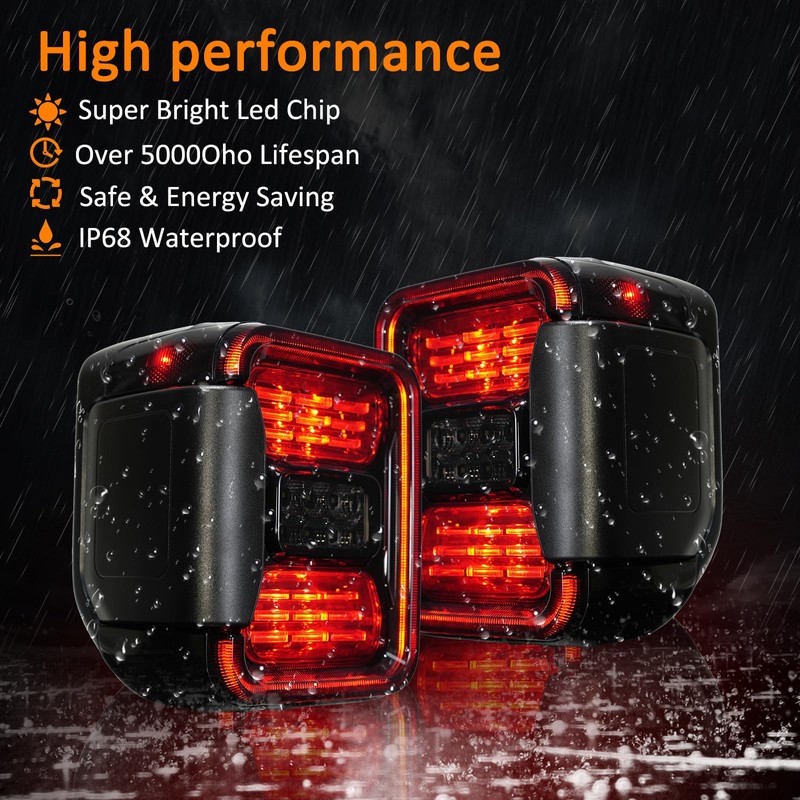 Gladiator JT Tail light, LED Tail Lights Compatible with 2020-2025