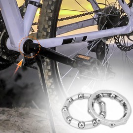 X AUTOHAUX 2pcs 31mm x 9 Ball Bearings Cages Crank Bearings Wheel Bearing Retainer for Bicycle Crank Middle Shaft