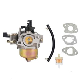 NewJ's Carburetor with Gasket Fuel Line Fuel Filter Fit for Honda GXV120 GXV140 GXV160 Engine HR194 HR214 HR215 HR216 Lawn Mower Replace 16100-ZE6-W01