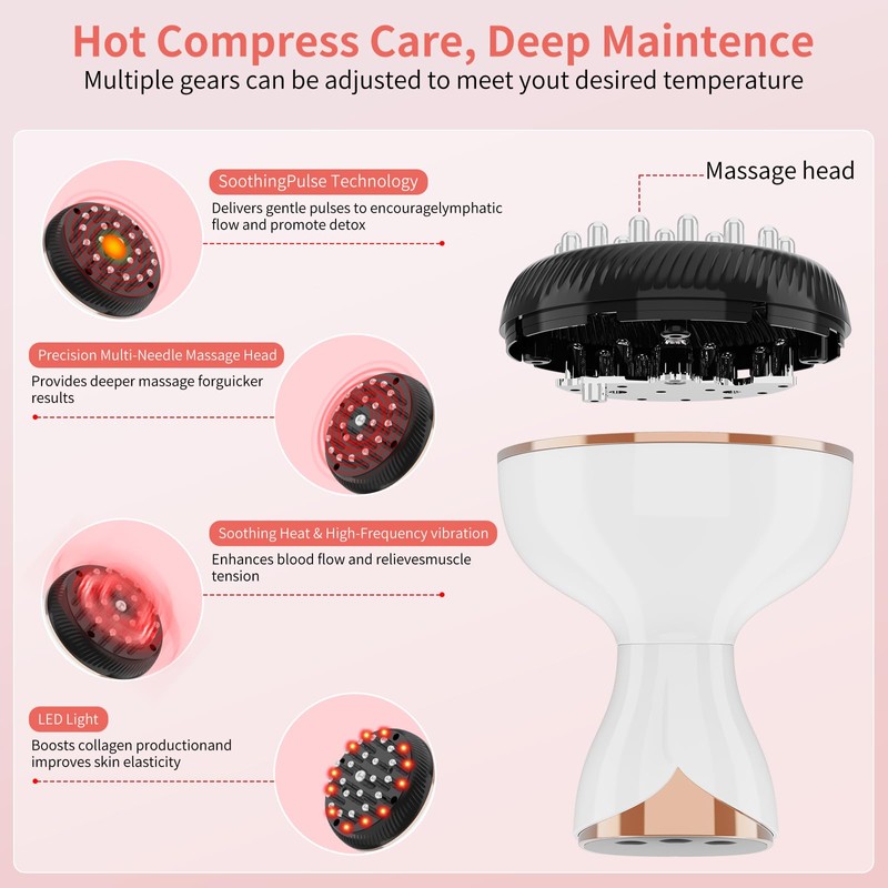 Lymphatic Drainage Massager & Anti Cellulite Massage Tool,New Lymphatic Massager,Helps
