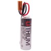 (2-Pack) 2700mAh 3.6V ER17500V PLC Lithium Battery ER17/50 with Plug