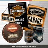 Nostalgic Art Retro Flat Storage Tin with Lid Harley Davidson