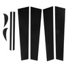 8pcs Pillar Post Trim Kit 4D Style Gloss Black Side