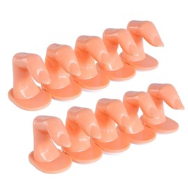 50 Piezas Dedos de Práctica para Uñas Acrilico Decoracion Gel 5.2 x 4.8 cm Muestrario Nail Uñas Postizas (Con Uña, Unitalla)