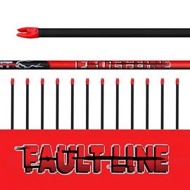 Element Archery | Faultline Raw Shaft Arrow 300 Spine | 31" Long | 12 Pack