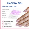 24Pcs Press on Nails Medium Design,Lucoffeoi 24pcs Acrylic Nails Fake