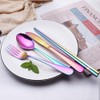 Portable Stainless Steel Flatware Set, Travel Camping Cutlery Set, Portable