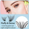 Dense And Naturally Curled Segmented False Eyelashes Set (With Tweezers),