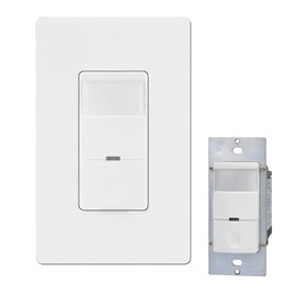 Motion Sensor Light Switch - Occupancy/Vacancy Sensor for Bathroom, Garage, Laundry Room, Closet - Works with Any Bulb, Single-Pole, No Neutral Wire Required