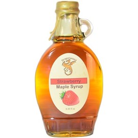 Dragonwood Flavored Maple Syrup (8 Fluid Ounces, Strawberry)