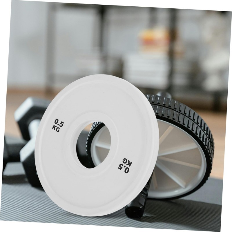 GRIRIW Steel Core Rubber Coated Gym Plates Small Weight Plates
