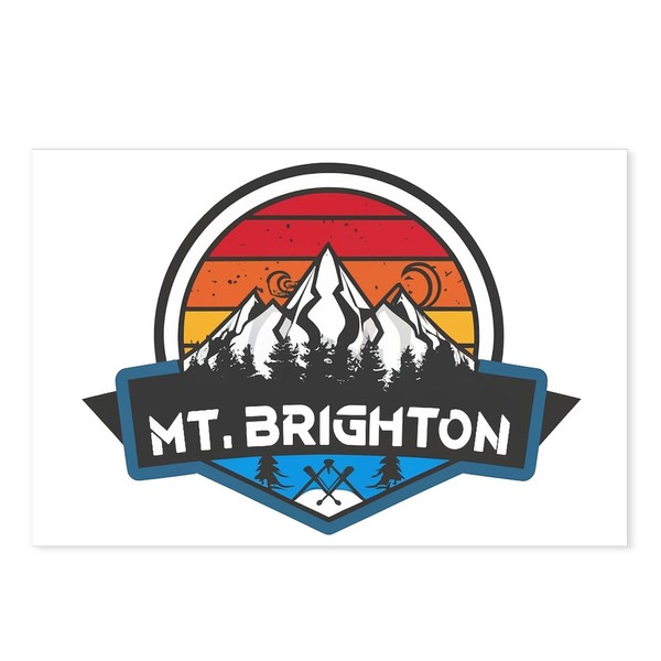 CafePress Mt. Brighton Ski Resort Brighton Michigan Postcards (Package of