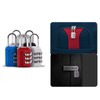 Lansonee 7 Pcs Suitcase Locks with 3 Digit Combination Padlock