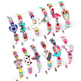 Sprinlot Friendship Bracelet, School Gifts Girls, 12 Friendship Bracelets, Children's Unicorn Jewellery, Bracelet Birthday Party Gifts