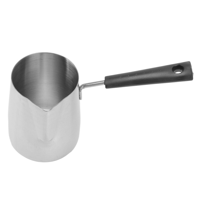 Long Handle Coffee Toroid Pitcher 304 Stainless Steel Rustproof Smoother