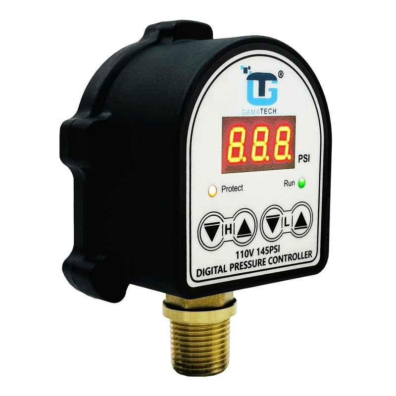 GamaTech Pressure Switch for Water Pump and Air Pump, Digital